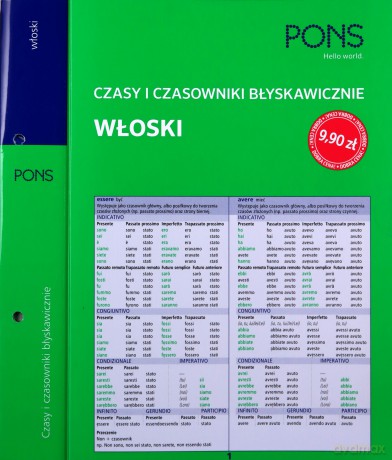 Czasy i czasowniki błyskawicznie. Włoski [KSIĄŻKA]