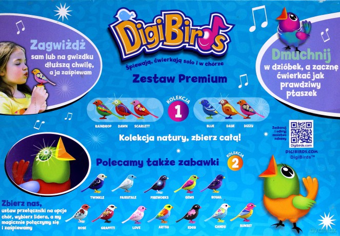 DigiBirds Seria 2 Zestaw 3 w 1