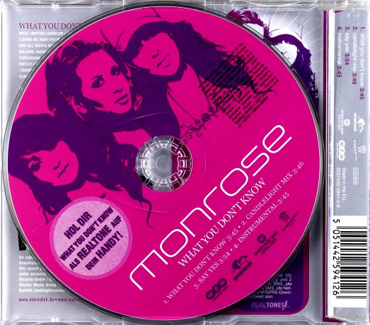 Monrose: What You Don't Know (maxi-single) [CD]