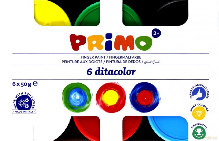Farby do malowania palcami 6 kolorów x 50 ml