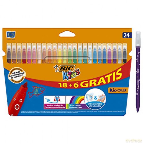 Flamastry KIDS Couleur (18+6 szt.)