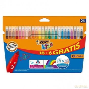 Flamastry KIDS Couleur (18+6 szt.)