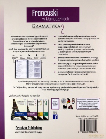 Francuski w tłumaczeniach Gramatyka cz. 2 [KSIĄŻKA]+[CD]