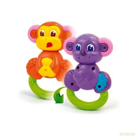 CLEMENTONI Grzechotka 2 w 1 Małpka - Miś Koala