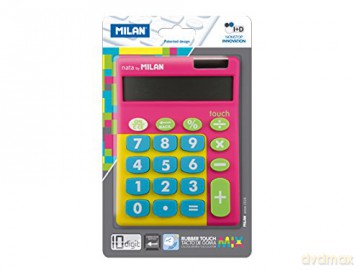Kalkulator 10 pozycji Touch Duo mix różowy