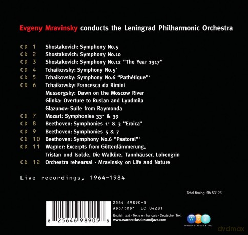 Mravinsky,Evgeny/Lp: Dive: Mravinsky Edition [12CD]