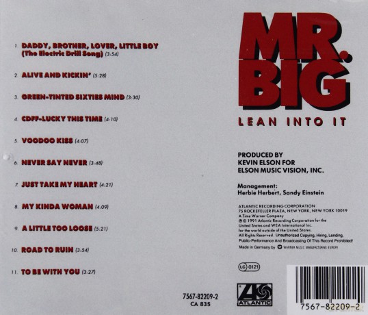 Mr.Big: Lean Into It [CD]