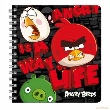 Kołonotatnik Angry Birds (10 szt.)