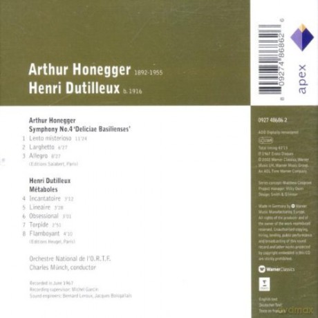 Muench: Hone: Symphony No.4/Metabole [CD]