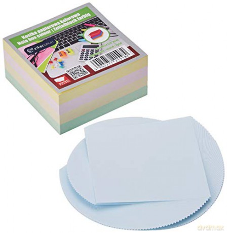 Kostka papierowa kolorowa 85x85x50 mm nieklejona