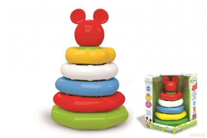 CLEMENTONI Kółkowa piramidka Baby Mickey