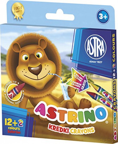 Kredki Astrino 12+2 kolory
