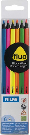 Kredki trójkątne Fluo 6 kolorów
