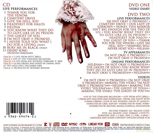 My Chemical Romance: Life On The Murder Scene (digipack) [CD]+[2DVD]