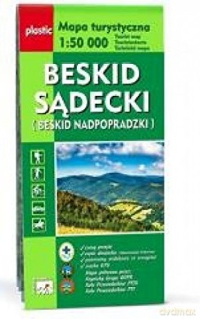 Mapa turystyczna Beskid Sądecki 1:50 000