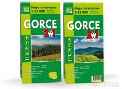 Mapa turystyczna Gorce 2 w 1