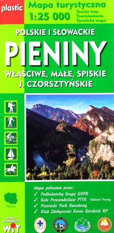Mapa turystyczna Pieniny Polskie i Słowackie