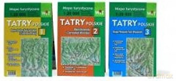 Mapa turystyczna Tatry Polskie 3 w 1