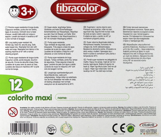 Mazaki Colorito maxi 12 kolorów