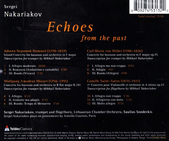 Sergei Nakariakov: Echoes From The Past [CD]