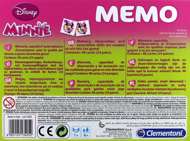 CLEMENTONI Memo Minnie [GRA]