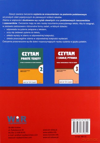 Moje sylabki - Czytam proste teksty cz. 1 [KSIĄŻKA]