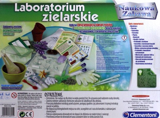 CLEMENTONI Naukowa zabawa. Labolatorium zielarskie