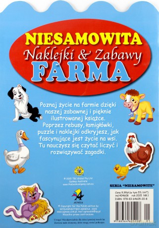 Niesamowita farma. Naklejki i zabawy [KSIĄŻKA]