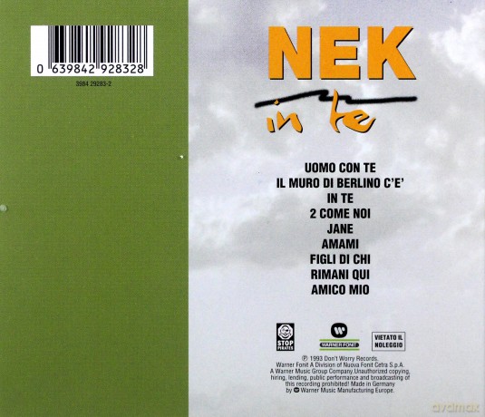 Nek: In Te [CD]