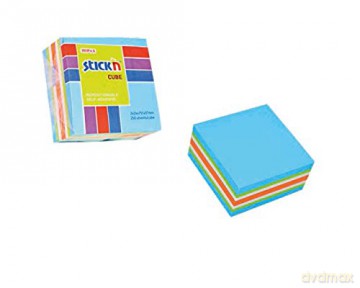 Notes kostka niebieska - mix neon i pastel