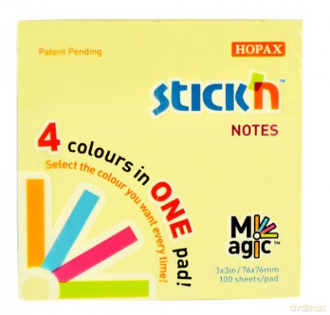 Notes samoprz. Magic Pad Pastel mix 4 kolory