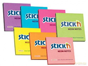 Notes samoprzylepny zielony neonowy