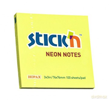 Notes samoprzylepny żółty neonowy