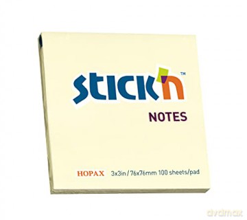 Notes samoprzylepny żółty pastelowy