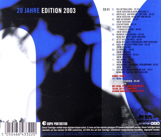 Nena: 20 Jahre-Nena F.Nena (2003 Edit) [CD]