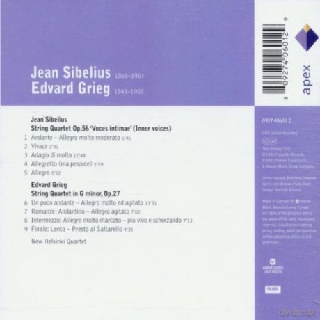New Helsinki Quartet: Sibe: String Quartet Op.56 Voce [CD]