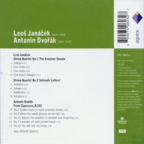 New Helsinki Quartet: Jana: String Quartets 1&2,From [CD]
