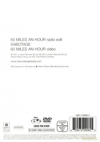 New Order: 60 Miles An Hour [DVD]
