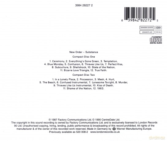 New Order: Substance [2CD]