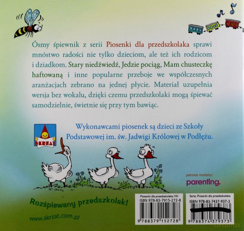 Piosenki dla przedszkolaka 8 Stary niedźwiedź [KSIĄŻKA]