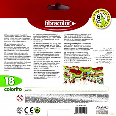 Pisaki Colorito 2,6mm 18 kolorów
