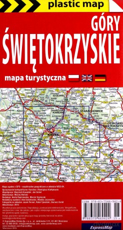 Plastic map Góry Świętokrzyskie 1:75 000