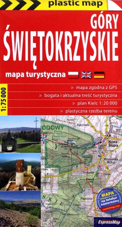 Plastic map Góry Świętokrzyskie 1:75 000