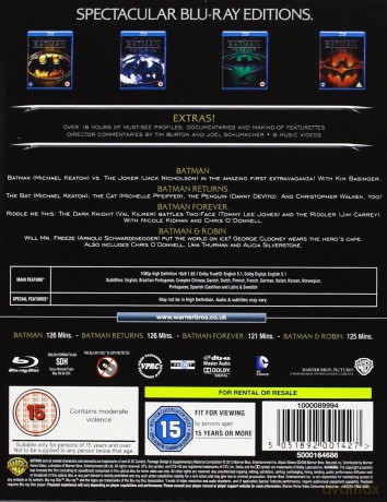 Batman: The Motion Picture Anthology [4xBlu-Ray]