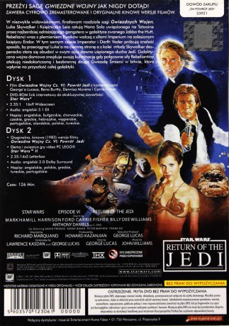 Gwiezdne Wojny epizod 6. Powrót Jedi (Star Wars) [2DVD]