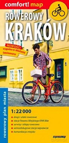 Rowerowy Kraków 1:22 000 laminat