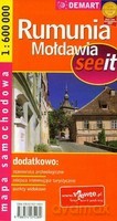 Rumunia, Mołdawia mapa samochodowa 1:600 000
