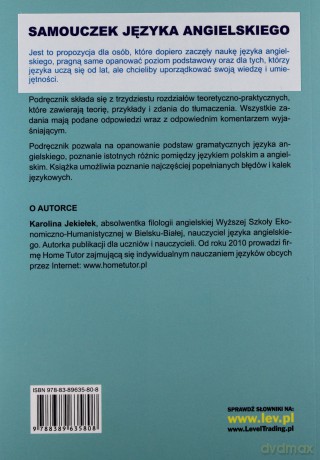 Samouczek języka angielskiego w zdaniach do tłumaczenia. Poziom elementary [KSIĄŻKA]
