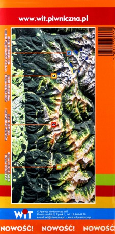 Schematy szlaków turystycznych. Tatry folia