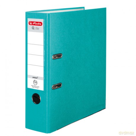 Segregator A4 8 cm PP turkusowy Q file
